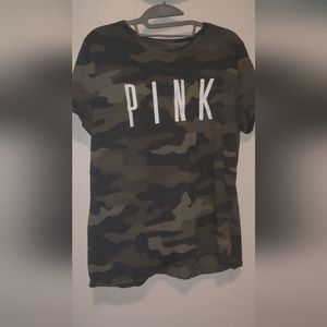 VS PINK camo tee